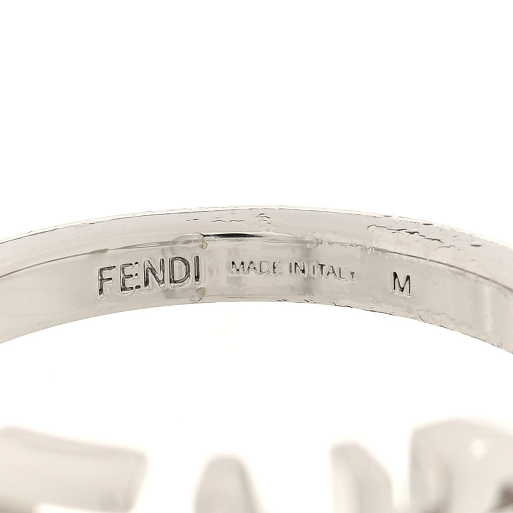 Metal Fendi Ring M 62 10 Silver