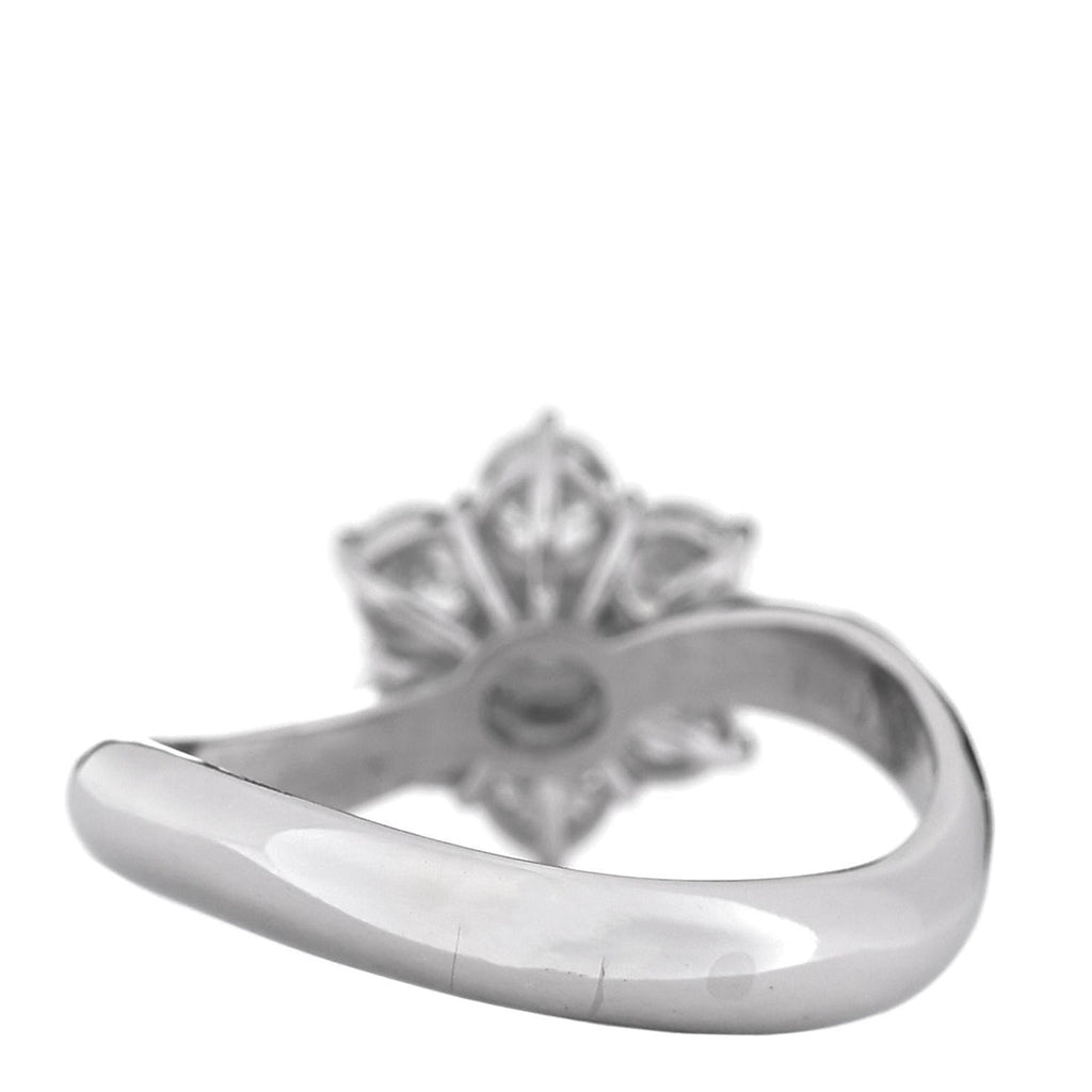 Platinum Diamond 1.02ctw Flower Ring 54 7