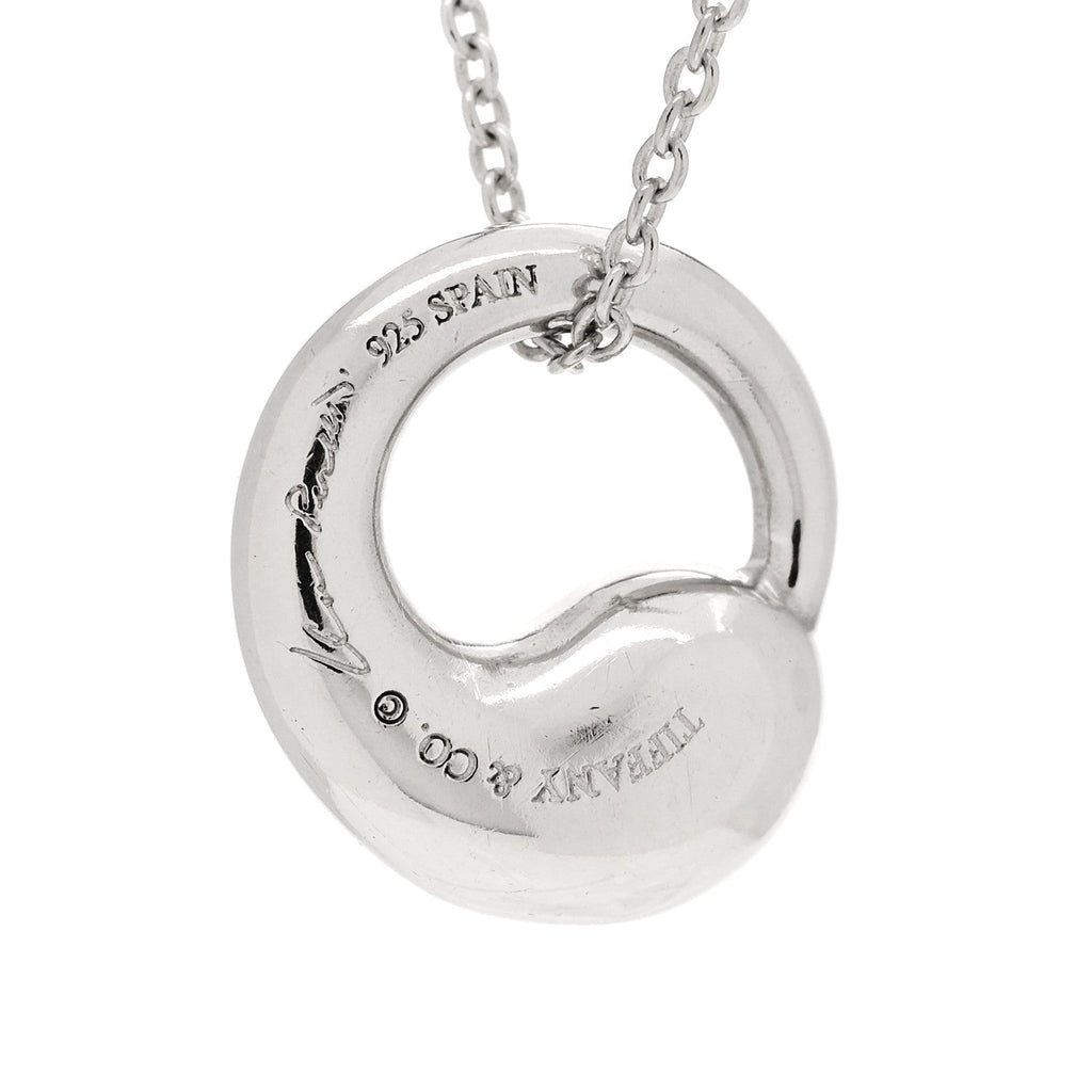 Sterling Silver 12mm Elsa Peretti Eternal Circle Pendant Necklace