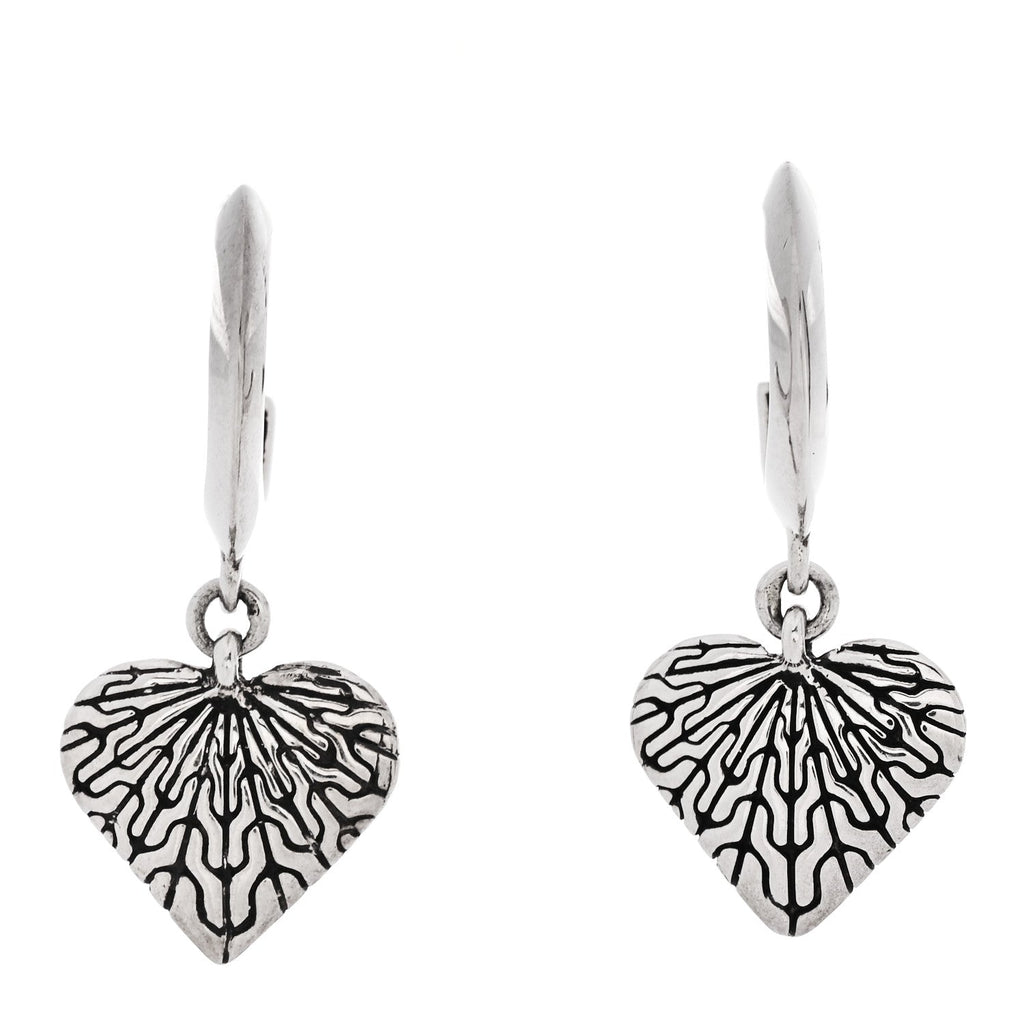 Sterling Silver Valentine Drop Huggie Earrings