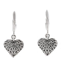 Sterling Silver Valentine Drop Huggie Earrings