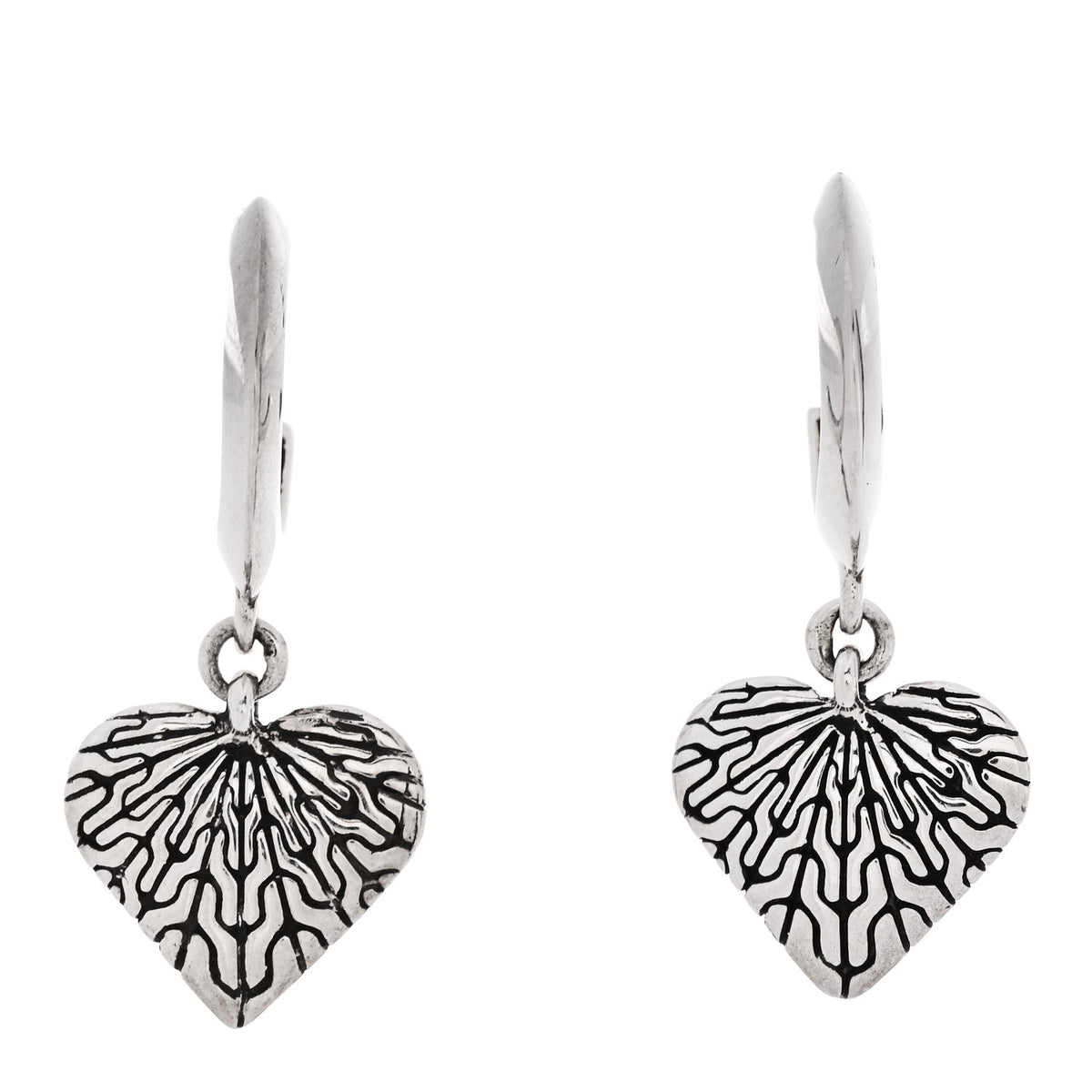 Sterling Silver Valentine Drop Huggie Earrings