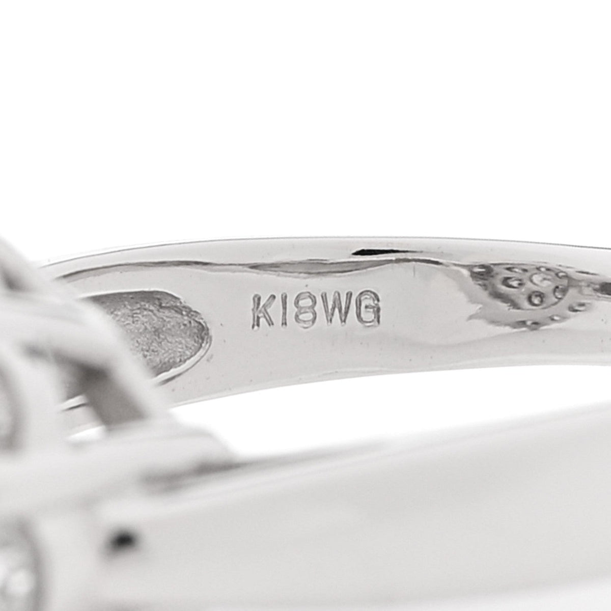 18K White Gold Diamond 2.00ctw Ring 58 8.25
