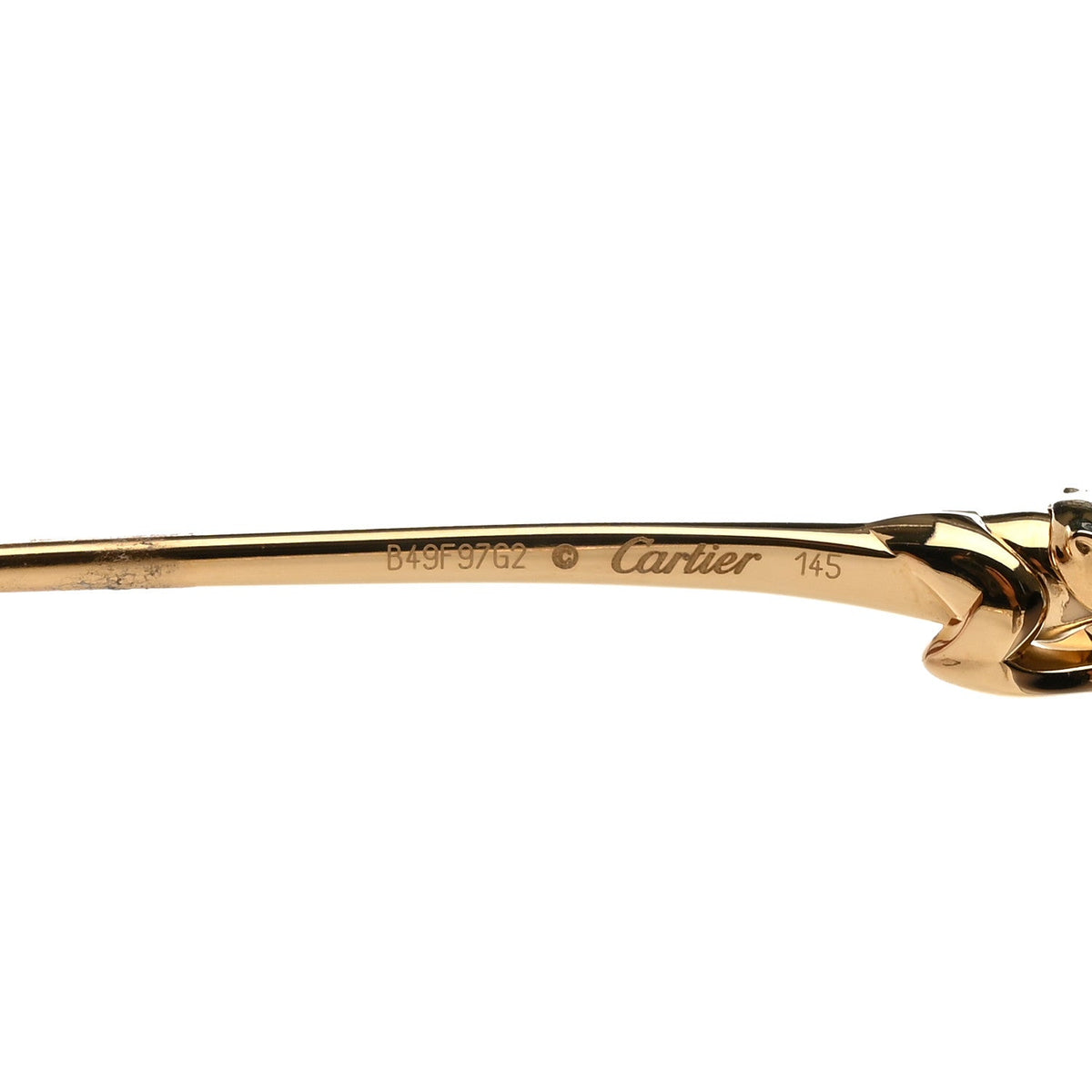 Panthere De Cartier Sunglasses CT0267S Gold Black