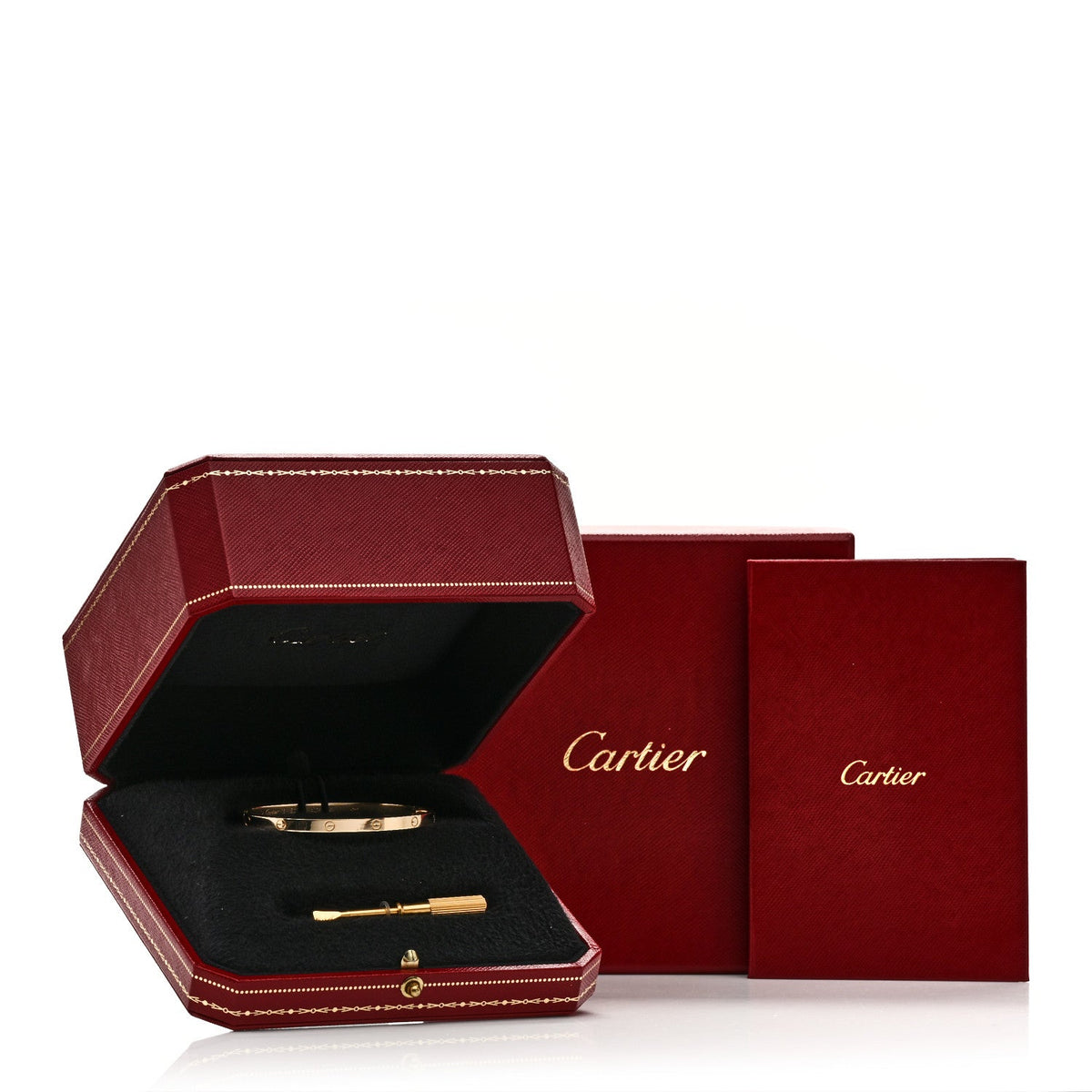 18K Yellow Gold Small LOVE Bracelet 17