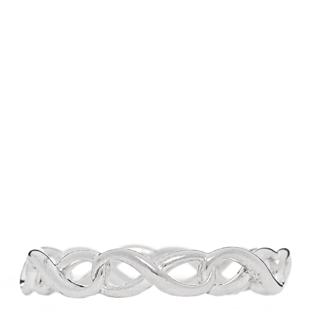 Sterling Silver Narrow Infinity Band Ring 49 5