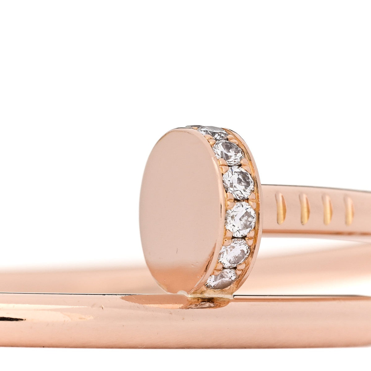 18K Pink Gold Diamond Juste Un Clou Bracelet 16