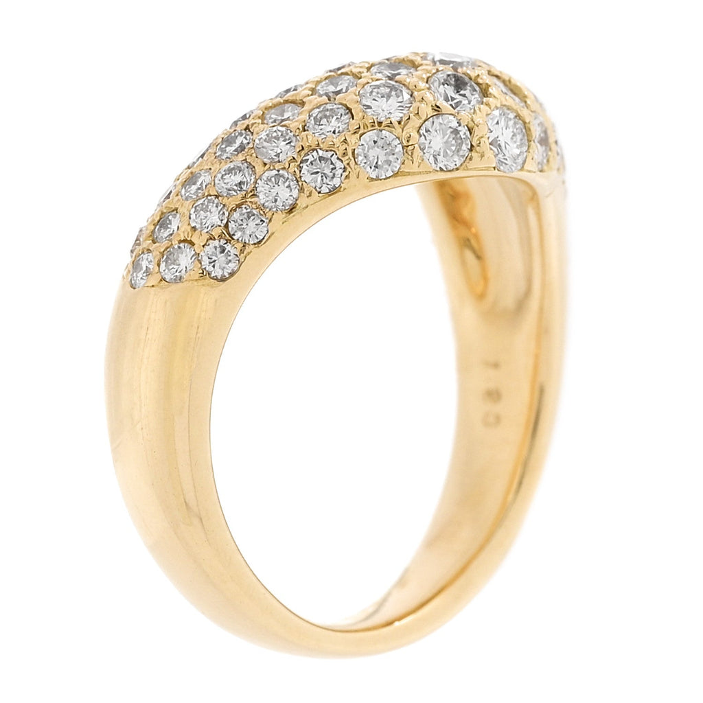 18K Yellow Gold Diamond 1.23ctw Ring 50 5.5