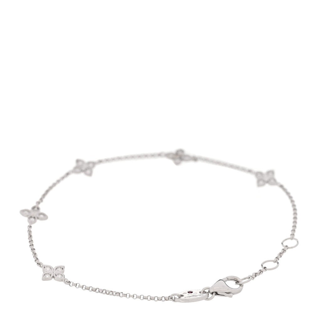 18K White Gold Diamond Verona by the Inch Bracelet