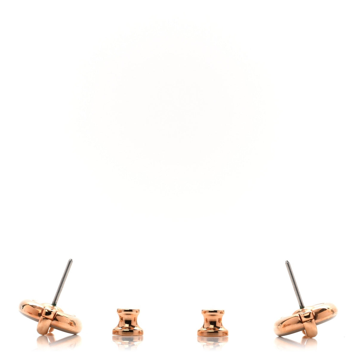 Enamel Mini Maillon Earrings Marron Glace
