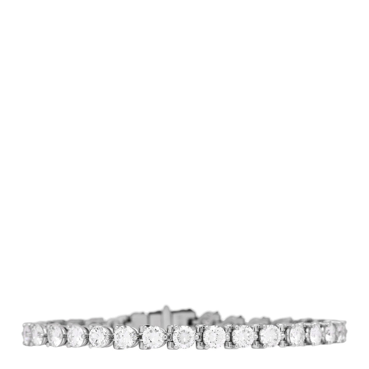 18K White Gold Diamond 7.86ctw Tennis Bracelet