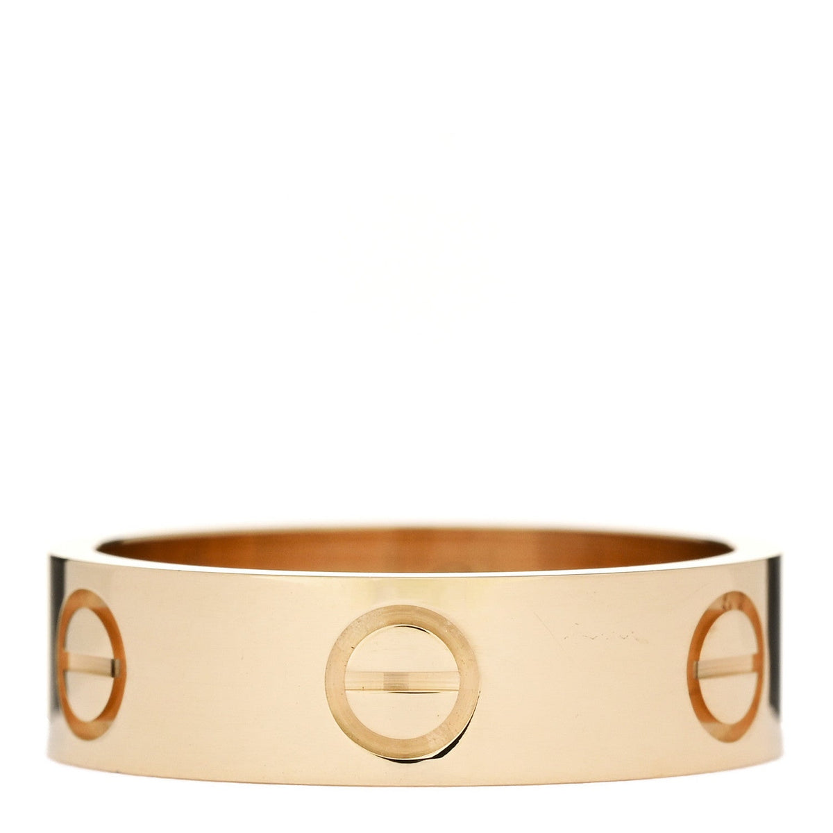 18K Yellow Gold 3.5mm LOVE Wedding Band Ring 47 4