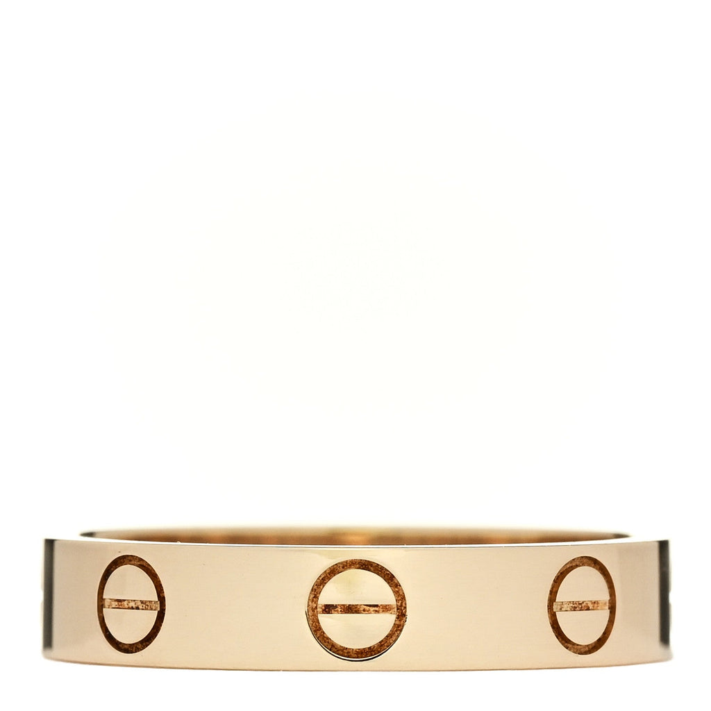 18K Yellow Gold 3.5mm LOVE Wedding Band Ring 52 6