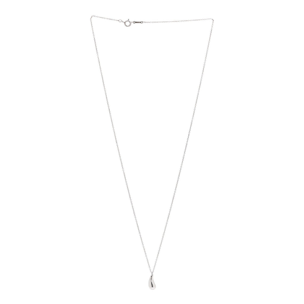 Sterling Silver 12mm Elsa Peretti Teardrop Pendant Necklace