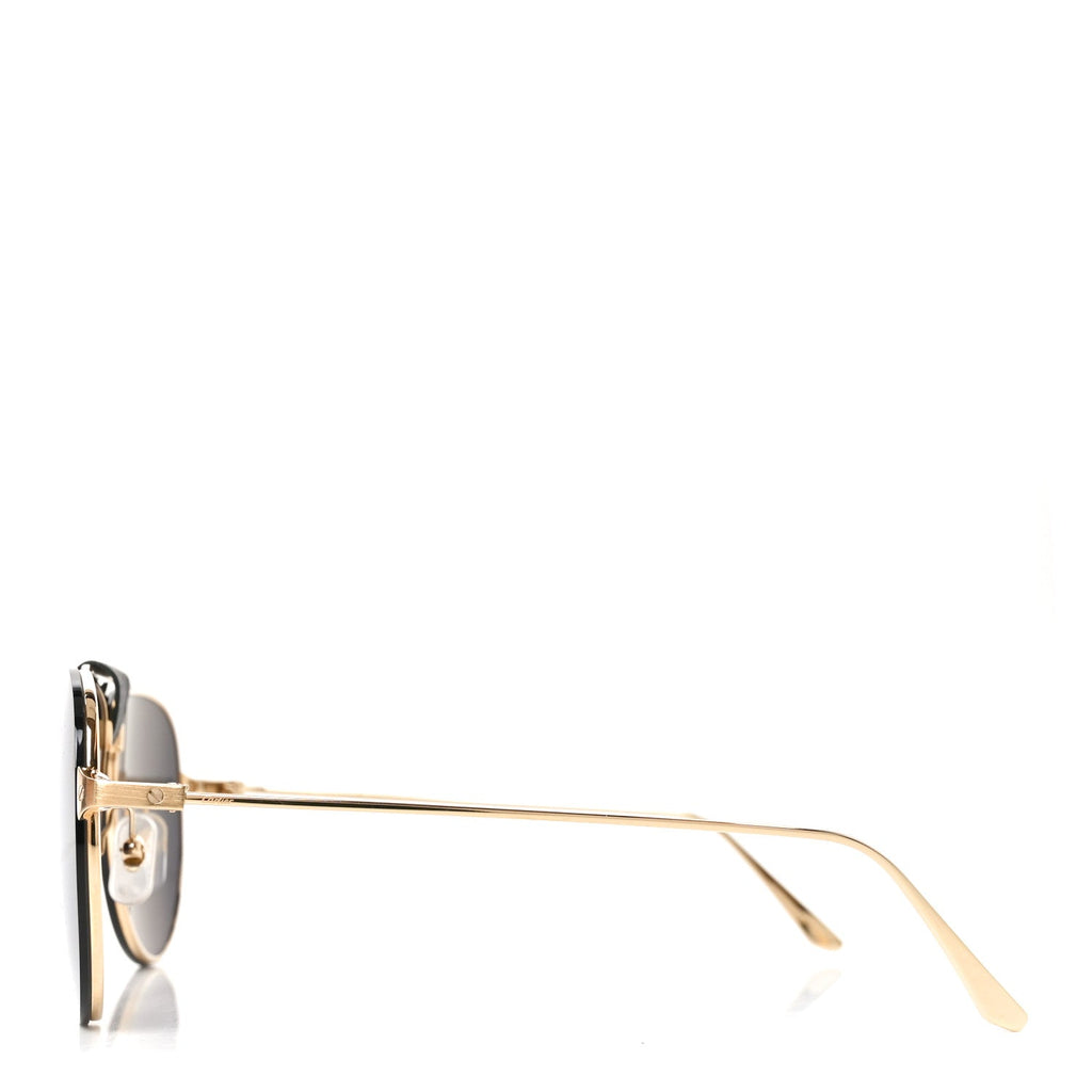 Santos De Cartier Aviator Sunglasses CT0166S Gold