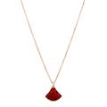 18K Rose Gold Diamond Carnelian Divas' Dream Pendant Necklace