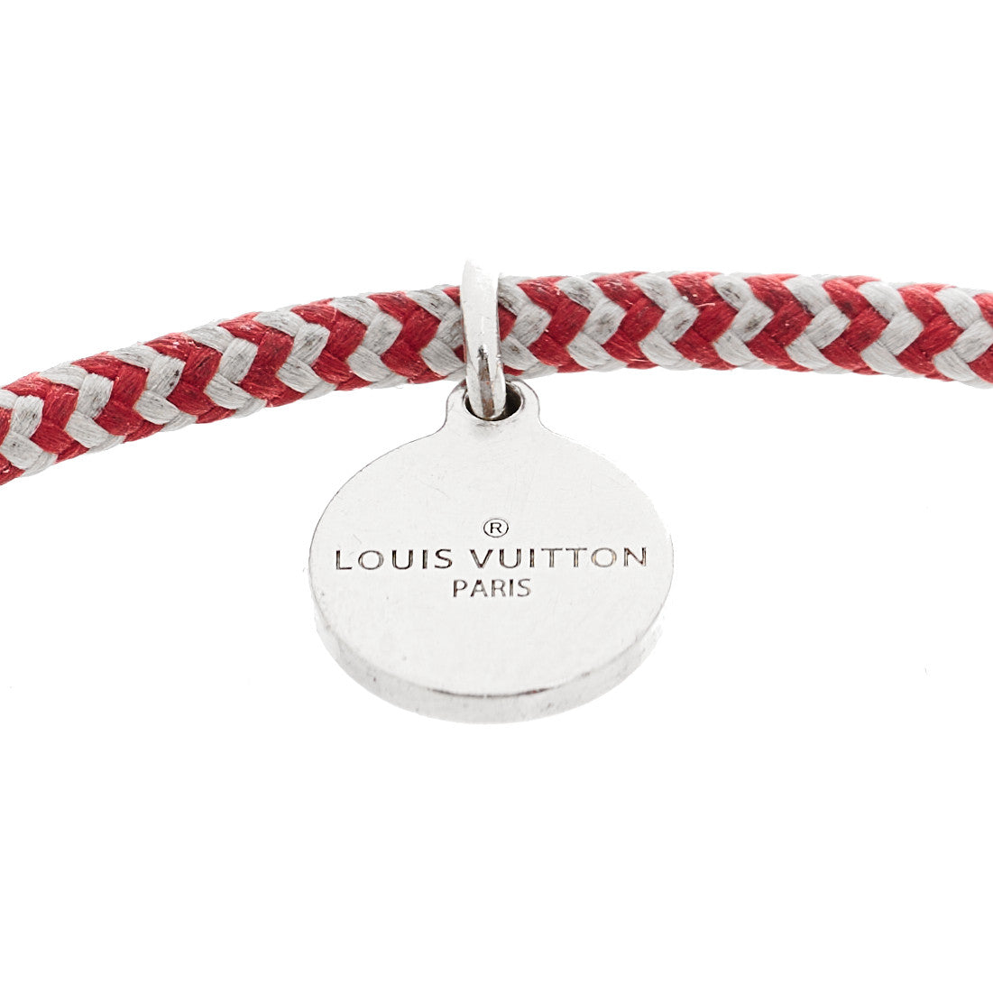X UNICEF Sterling Silver Lockit Bracelet Red White