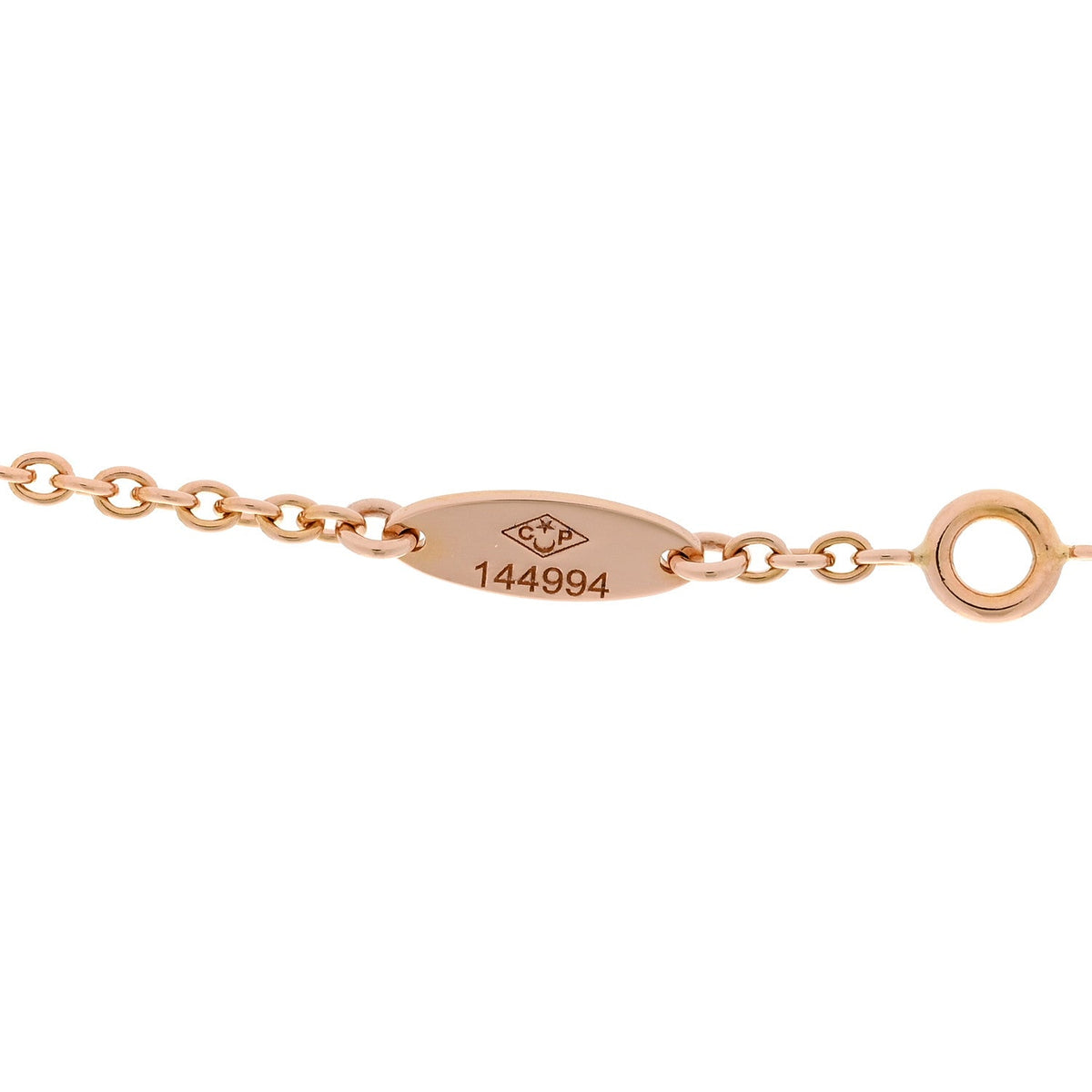18K Rose Gold Diamond Pink Opal Rose Des Vents Necklace