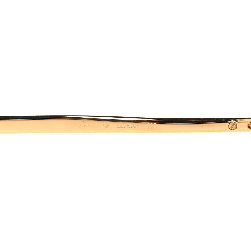 Metal Rimless CT0035RS Sunglasses Gold