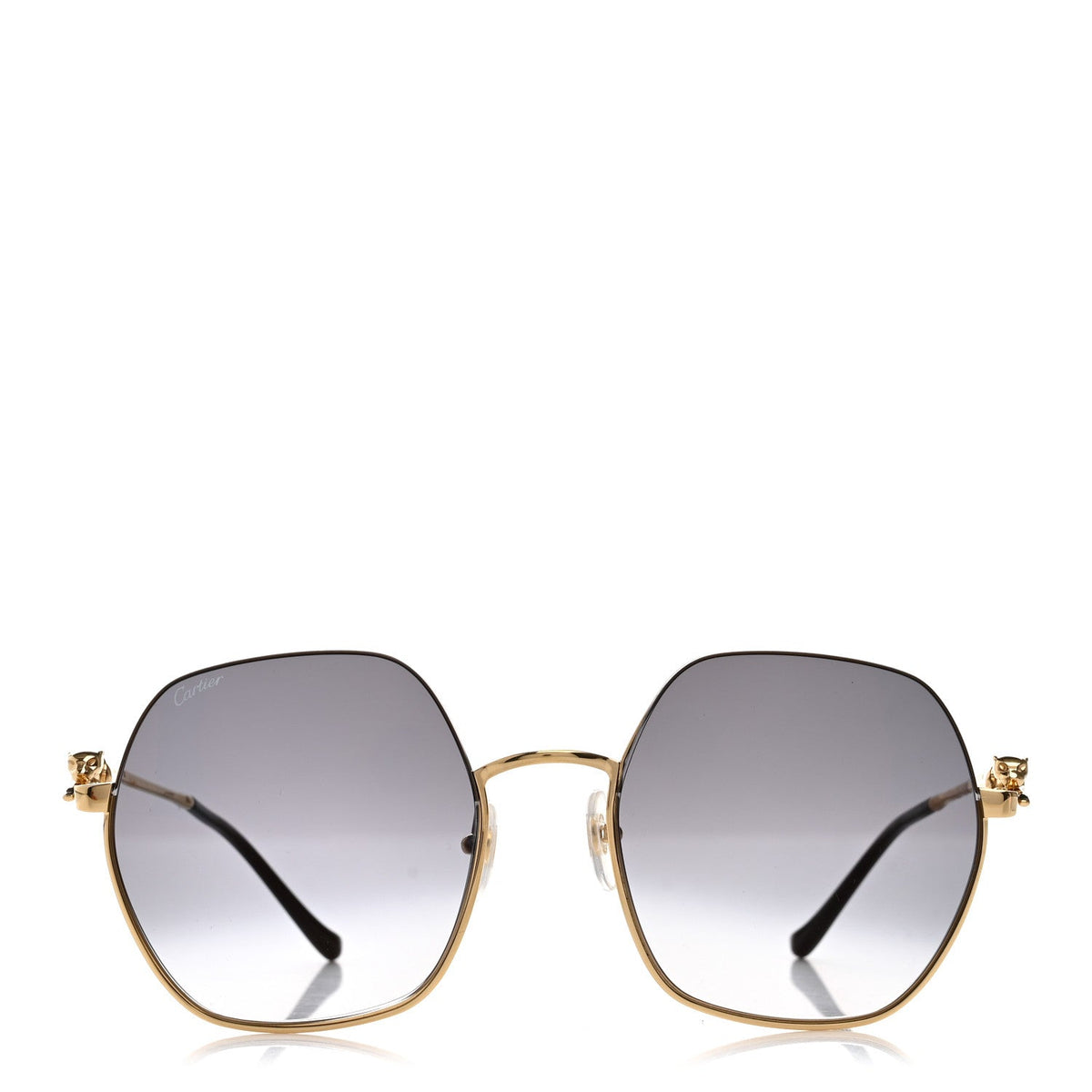 Panthere De Cartier Sunglasses CT0267S Gold Black