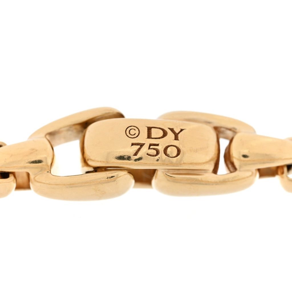 18K Yellow Gold 5.2mm DY Bel Air Box Chain Bracelet