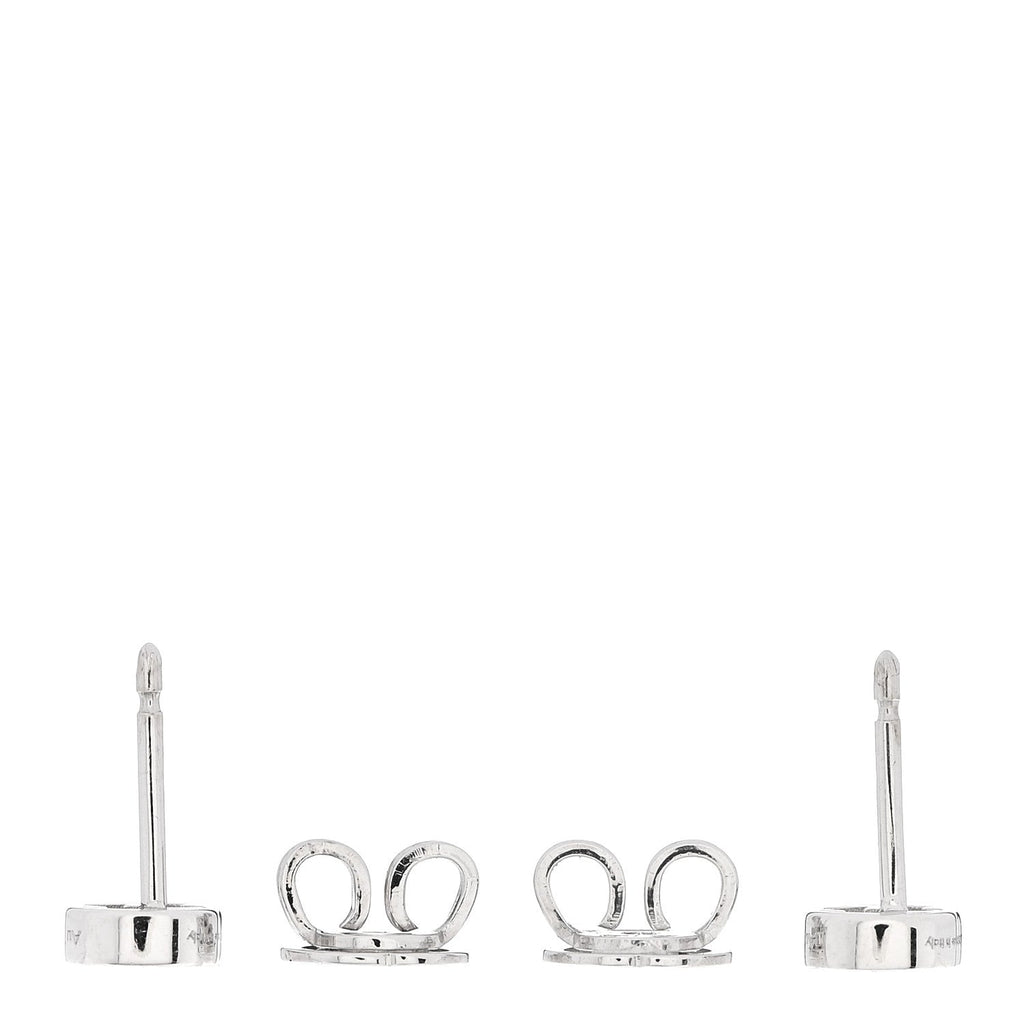 18K White Gold Interlocking G Stud Earrings