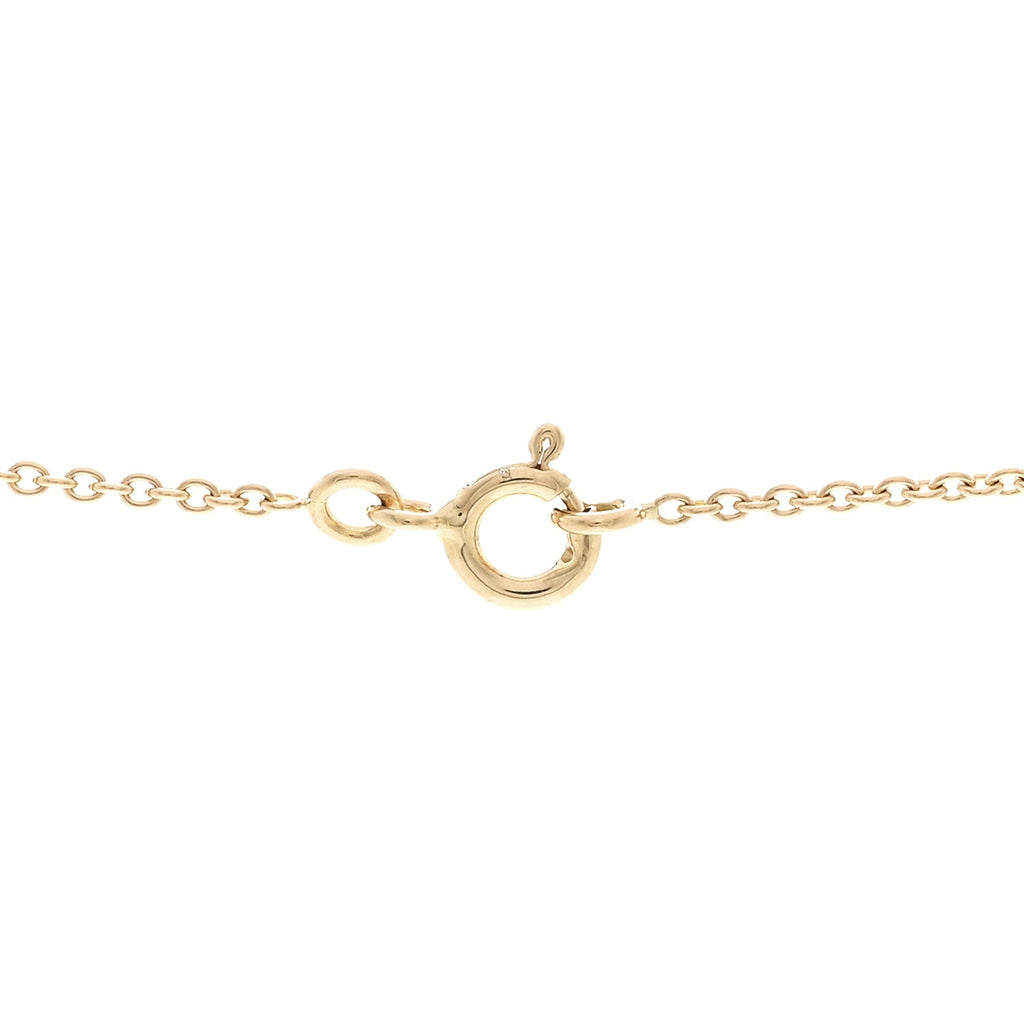 18K Yellow Gold Diamond Lapis Lazuli Rose Des Vents Necklace
