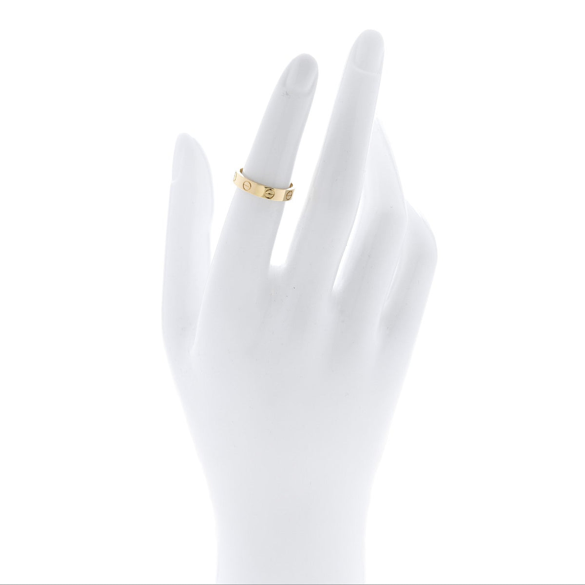 18K Yellow Gold 3.5mm LOVE Wedding Band Ring  50 5.25