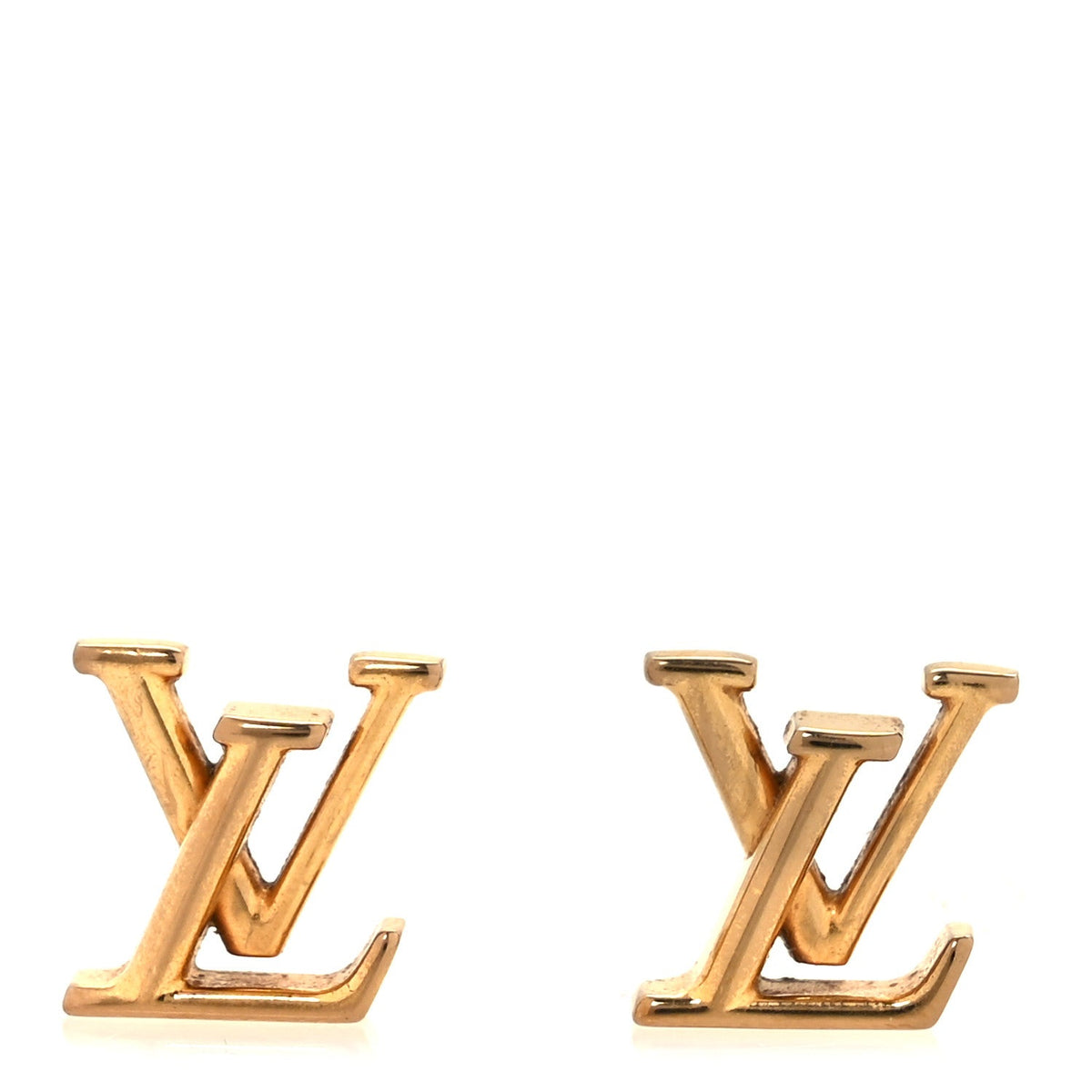 Metal LV Iconic Earrings Gold