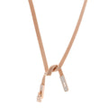 18K Rose Gold Diamond Kelly Gavroche Necklace SH