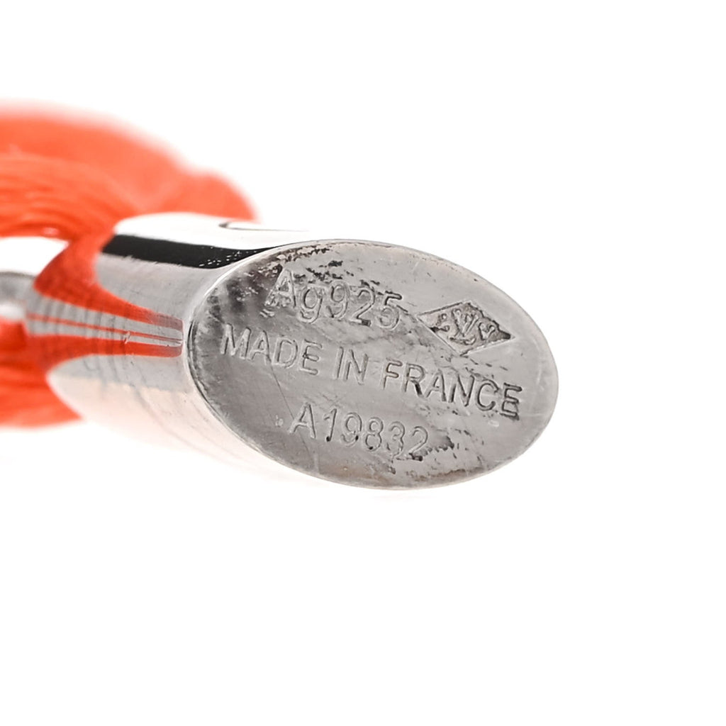 X UNICEF Sterling Silver Lockit Bracelet Orange