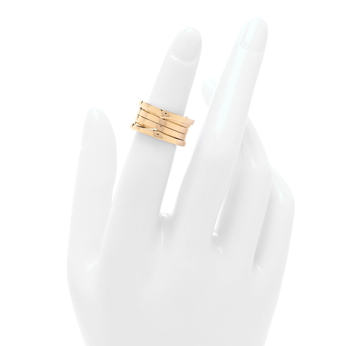 18K Yellow Gold B.Zero1 Four-Band Ring 48 4.5