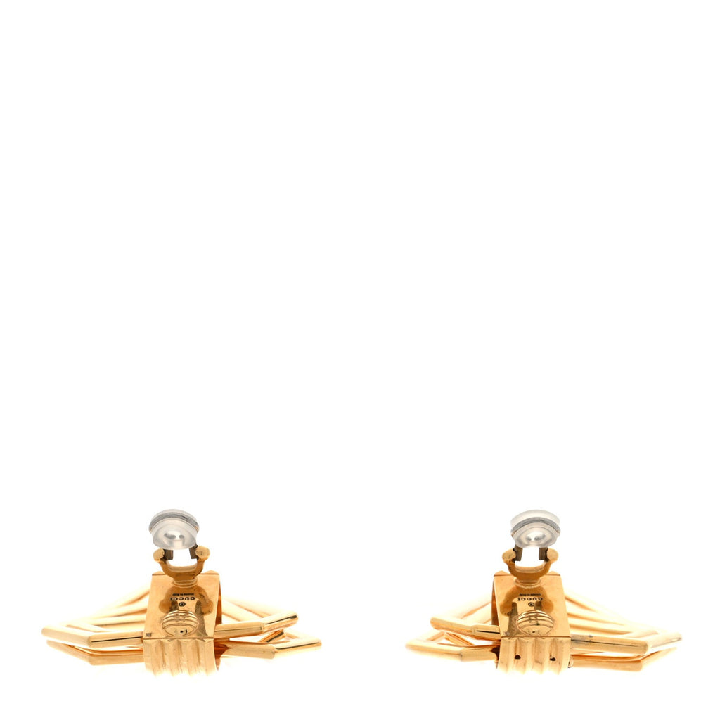 Metal Geometric Earrings Gold