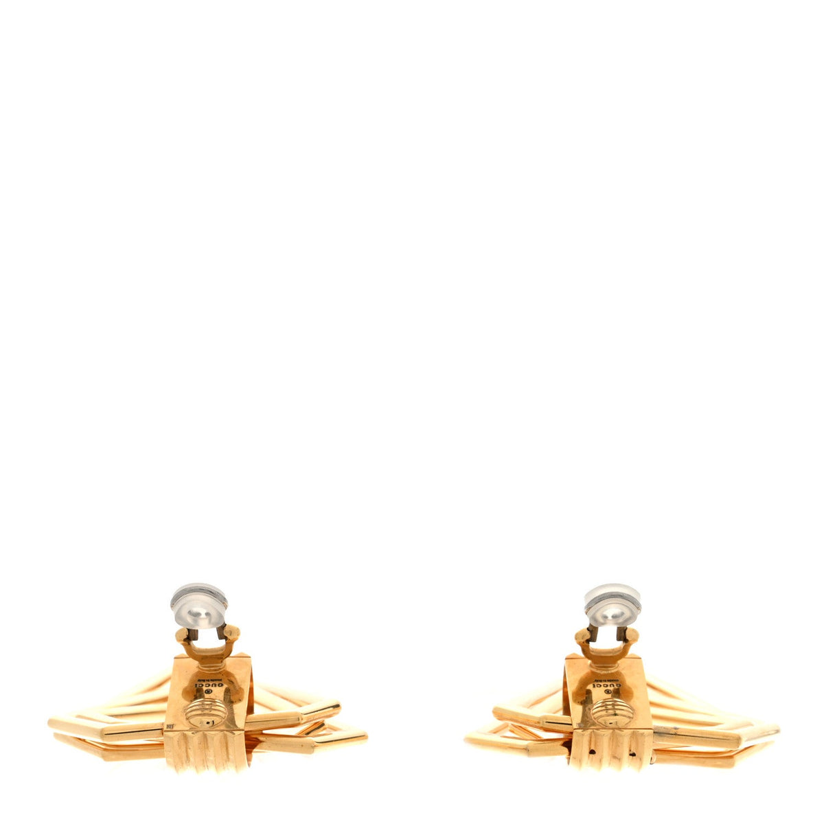 Metal Geometric Earrings Gold