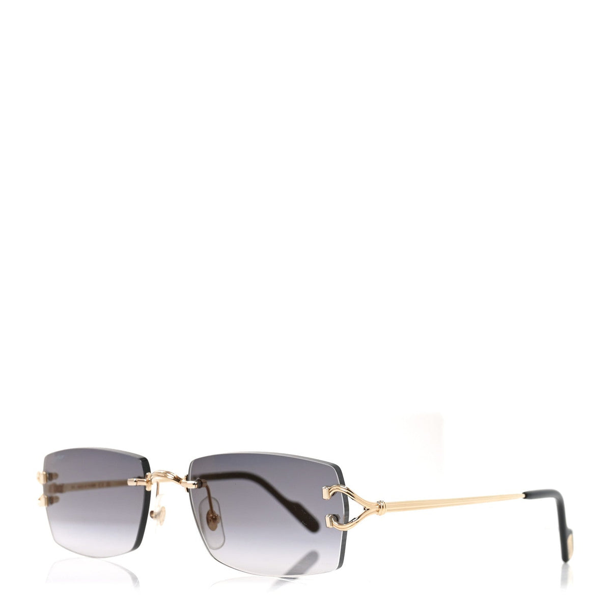 Metal Classic C Rimless Sunglasses CT0550S Gold