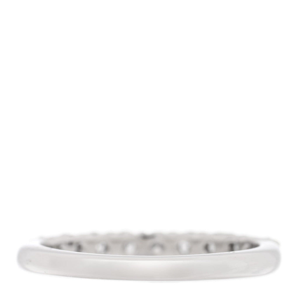 Platinum Diamond .27ctw 2.2mm Half Circle Forever Band Ring 50 5.5