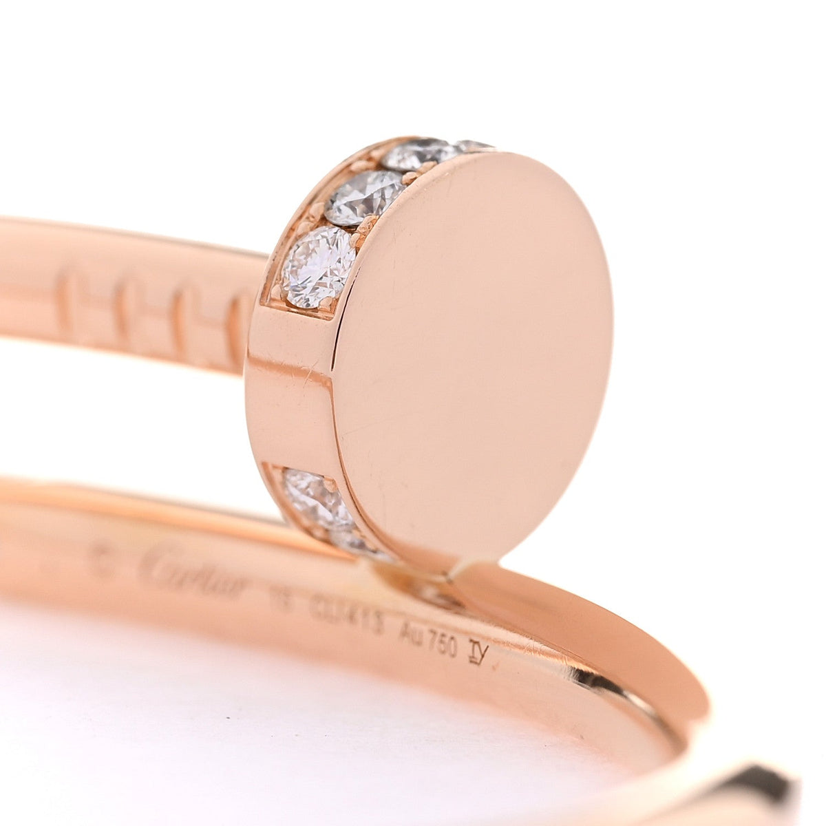 18K Pink Gold Diamond Juste Un Clou Bracelet 15