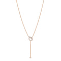 18K Rose Gold Diamond Finesse Lariat Necklace