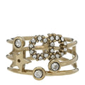Metal Crystal Shiny-D Ring S Gold