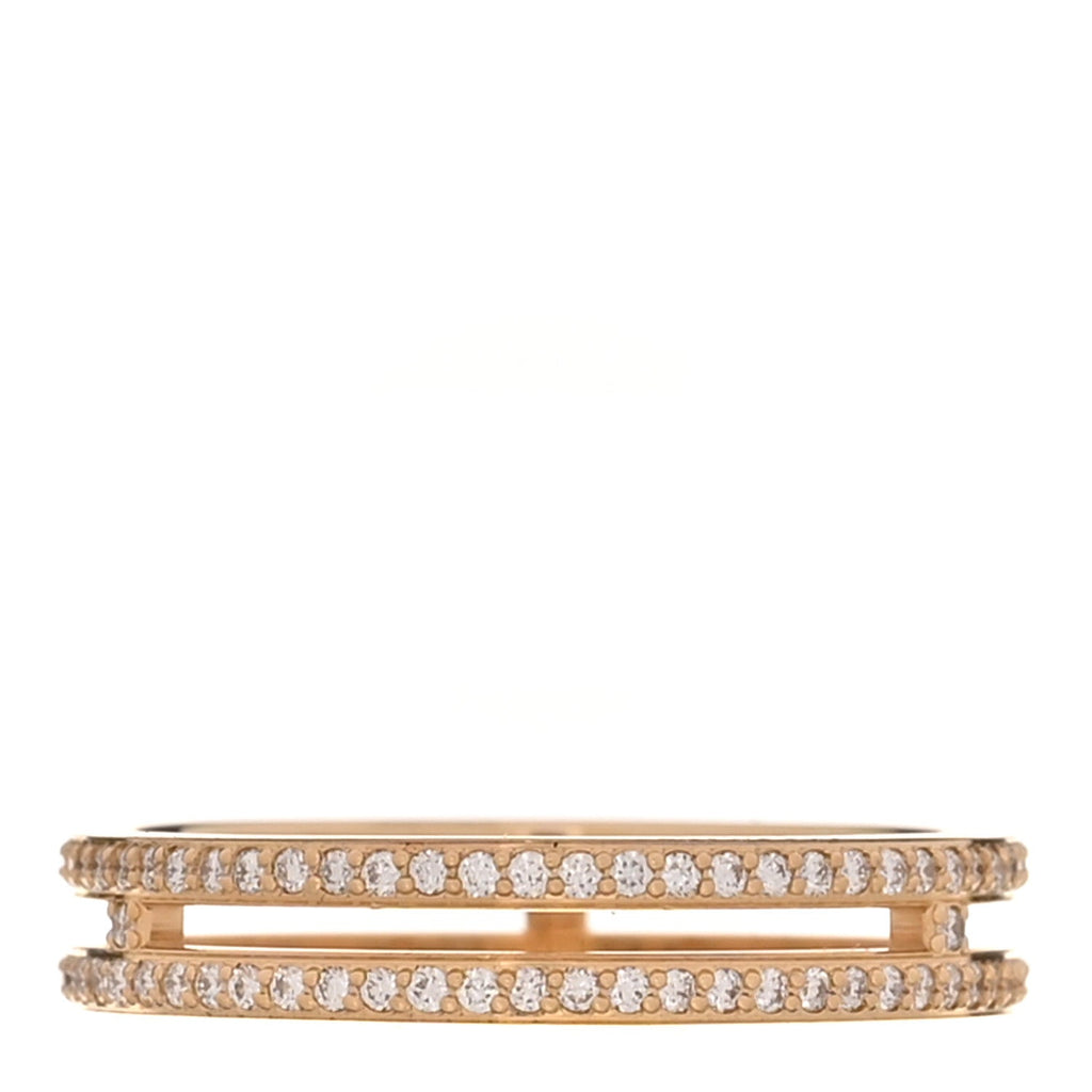 18K Rose Gold Diamond Ariane Wedding Band Ring 52 6