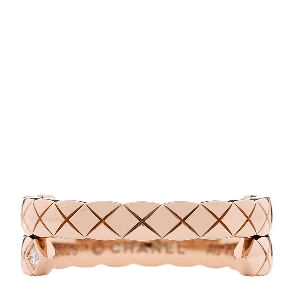 18K Beige Gold Diamond Small Coco Crush Toi Et Moi Ring 54 7