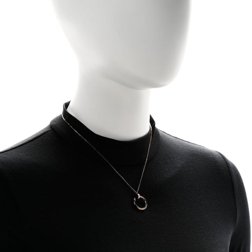 18K Pink Gold Diamond Juste Un Clou Pendant Necklace