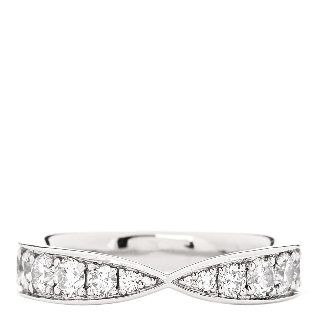 Platinum Diamond 4.3mm Harmony Band Ring 54 7