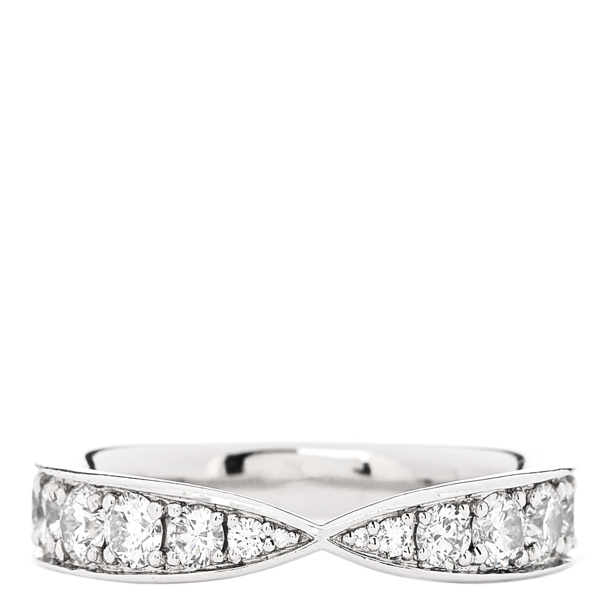 Platinum Diamond 4.3mm Harmony Band Ring 54 7
