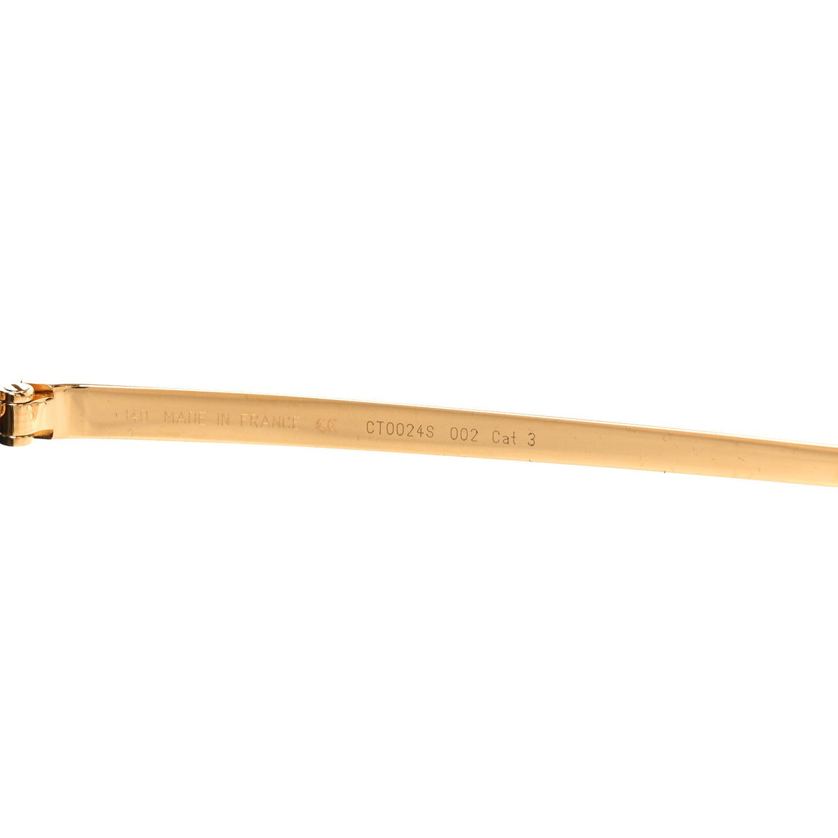 Acetate Panthere Cartier Sunglasses CT0024S Gold Dark Havana