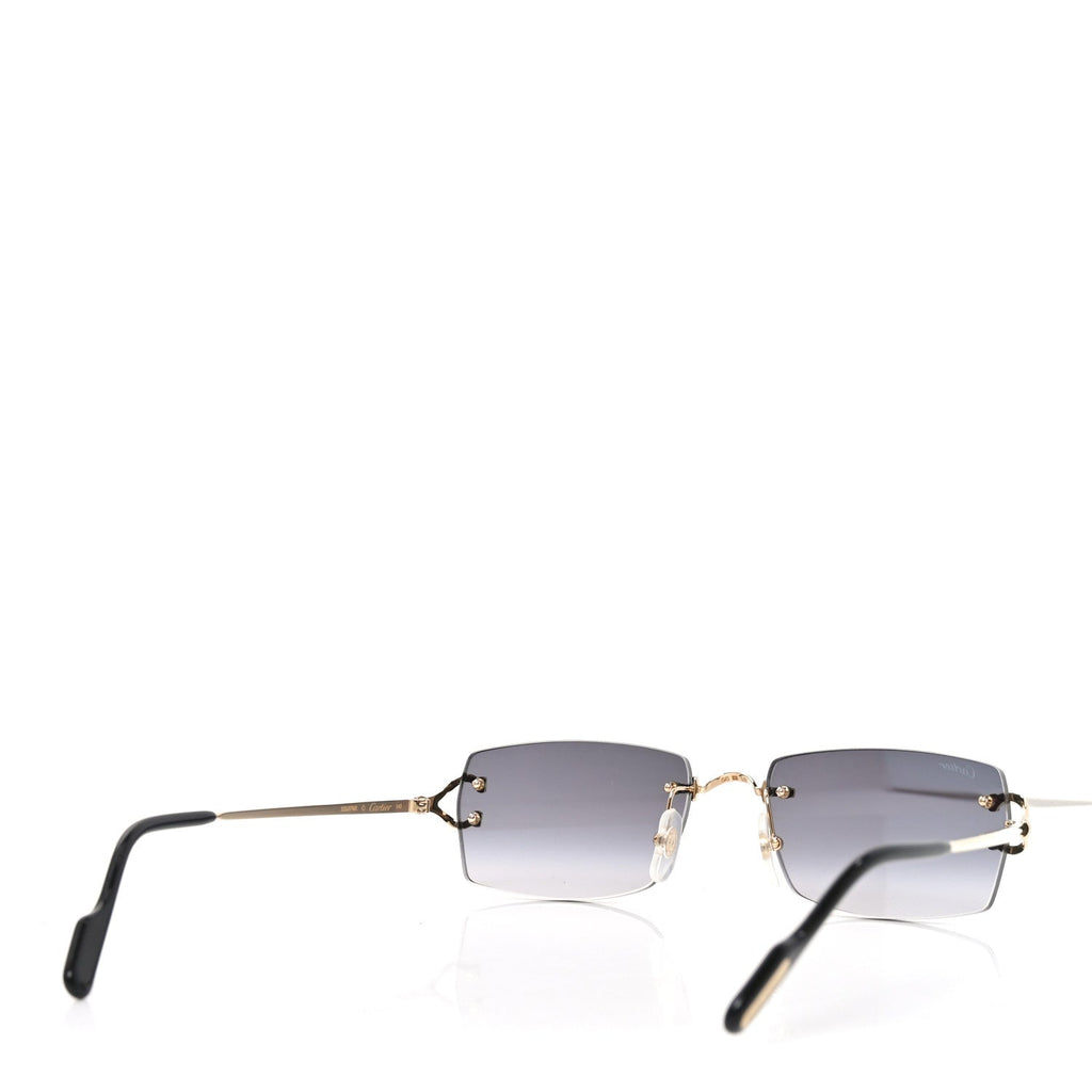 Metal Classic C Rimless Sunglasses CT0550S Gold