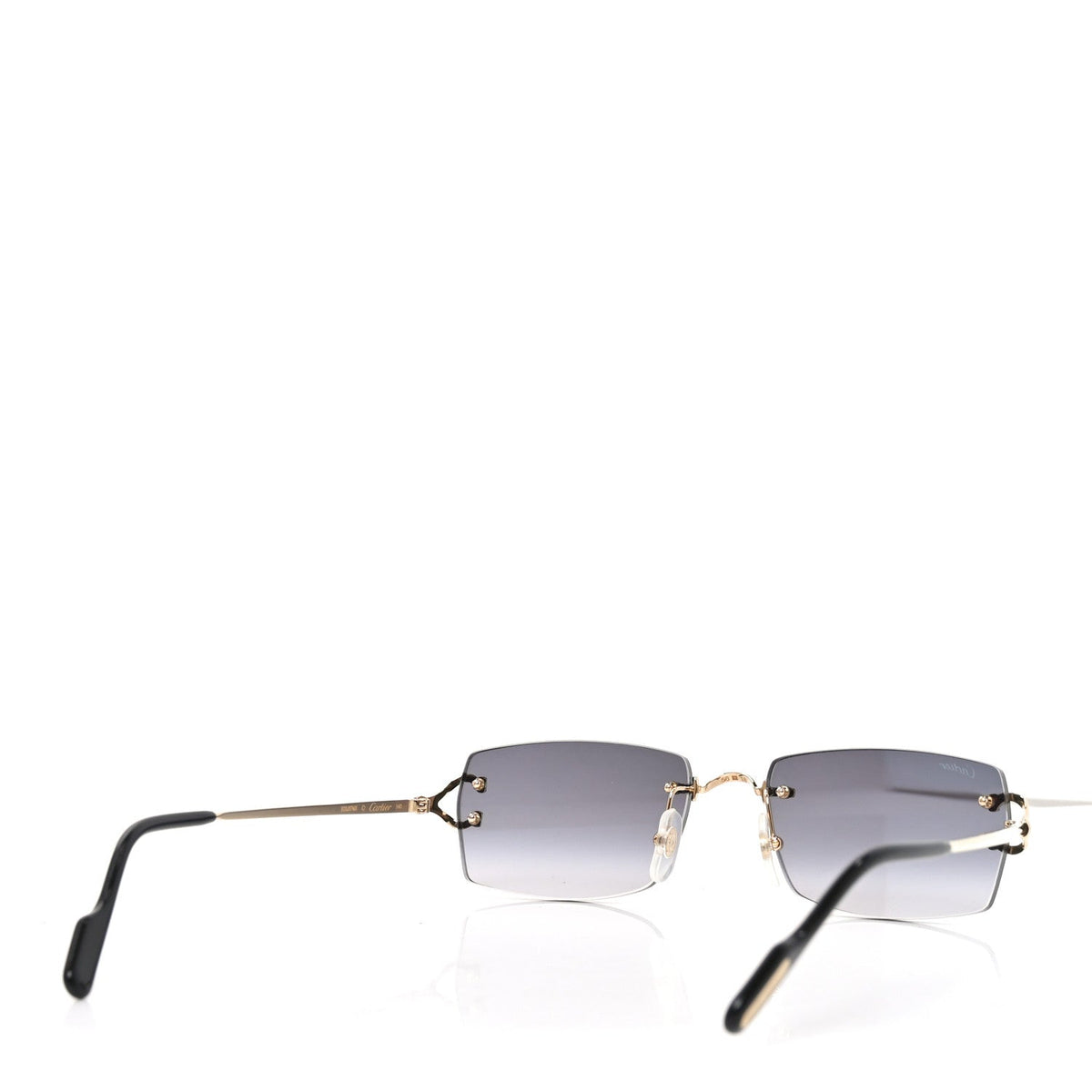 Metal Classic C Rimless Sunglasses CT0550S Gold