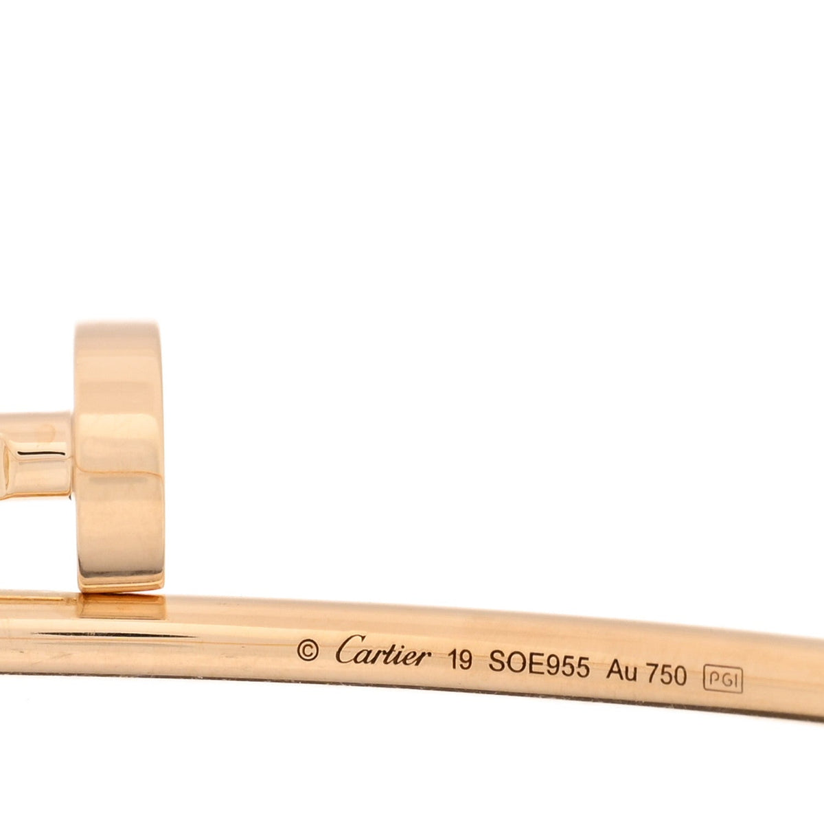 18K Yellow Gold Small Juste Un Clou Bracelet 19