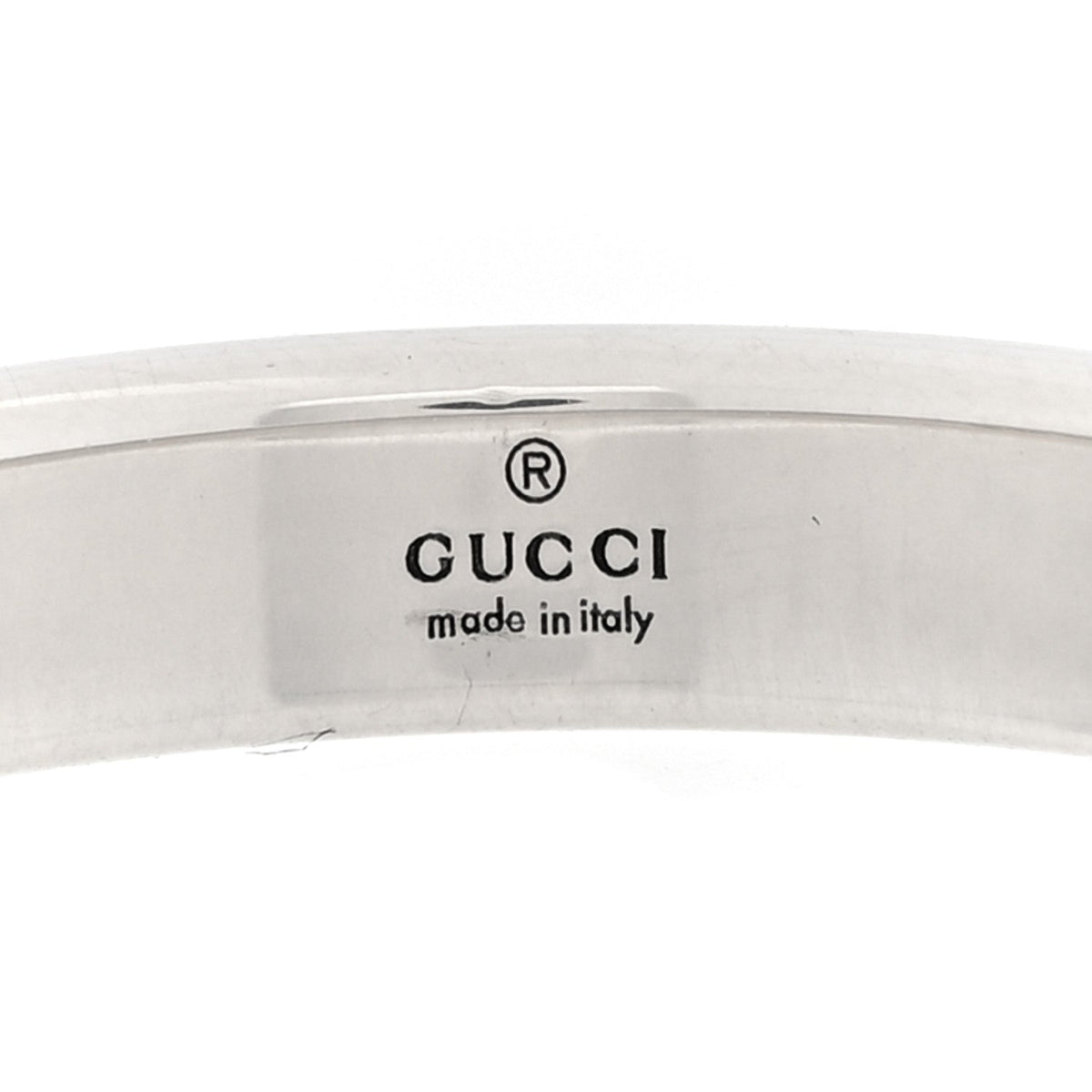 Sterling Silver Signature GG Narrow Band Ring 63 10.25