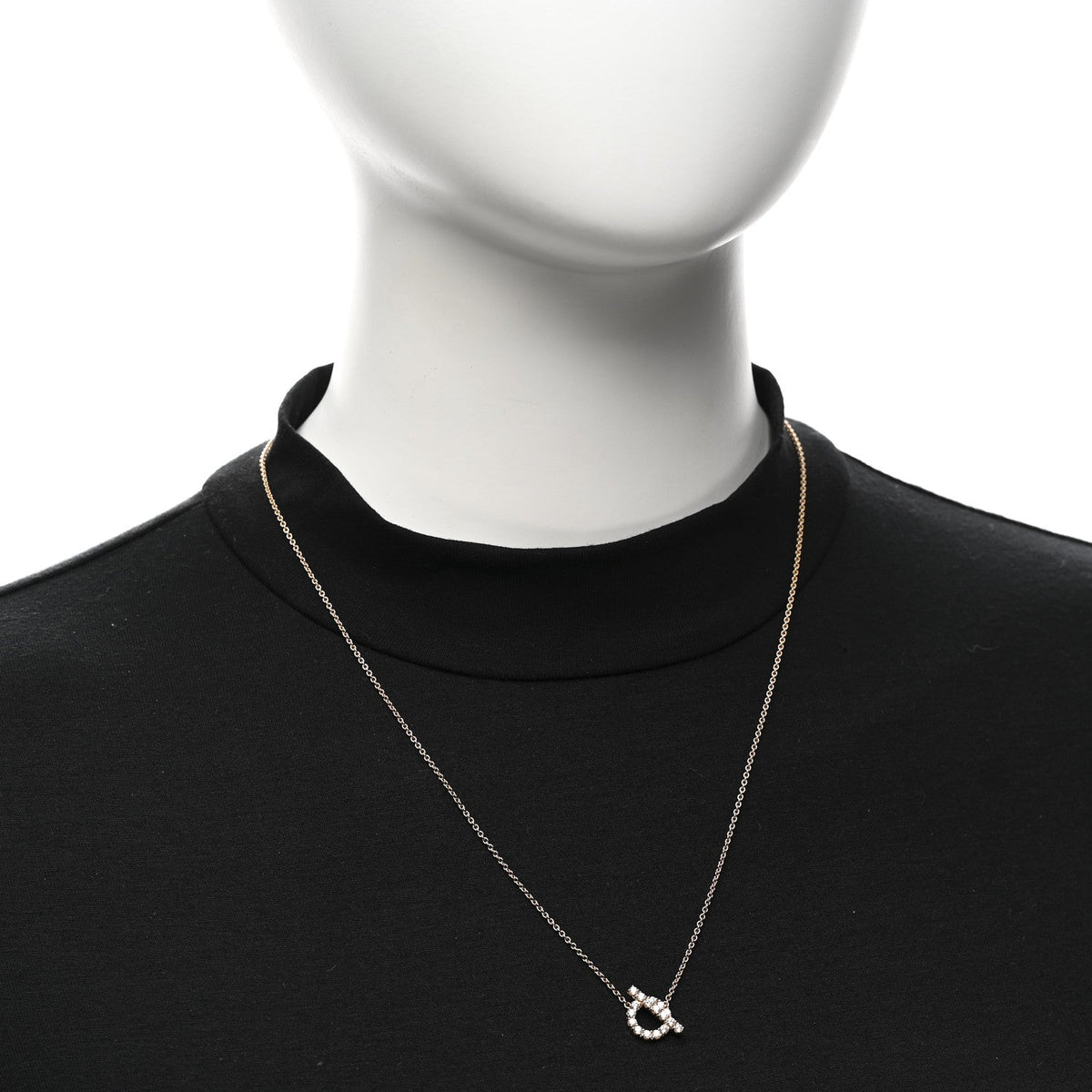 18K Rose Gold Diamond Finesse Pendant Necklace